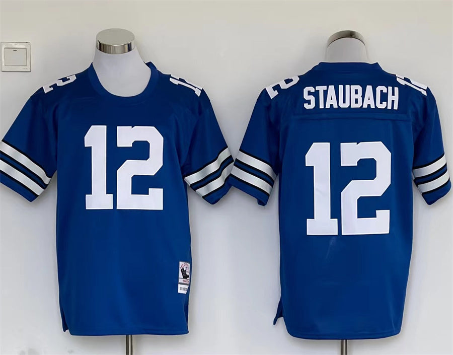 Men's Dallas Cowboys Roger Staubach Mitchell & Ness Blue Legacy Replica Jerseys