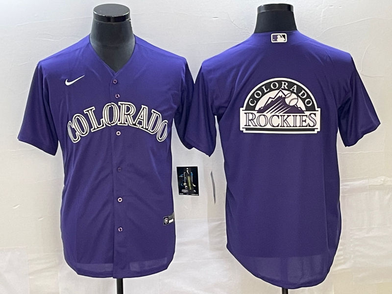 Men's Colorado Rockies Purple Alternate Replica Team Jerseys