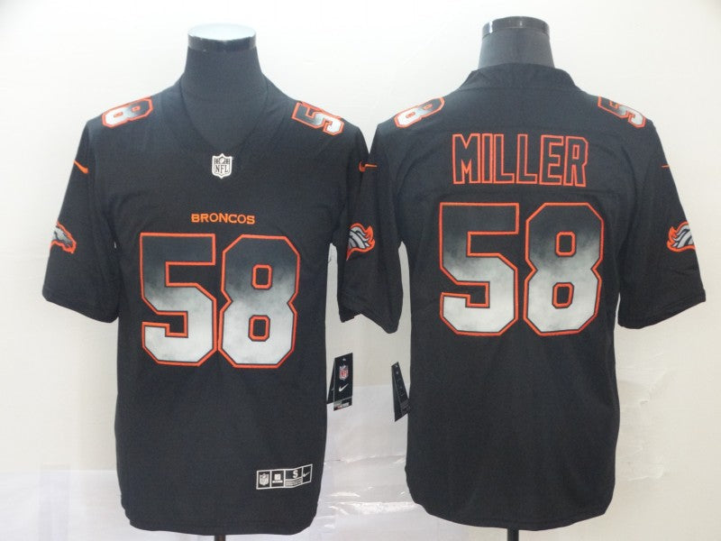Men's Denver Broncos Von Miller #58 Black Player Game Jerseys