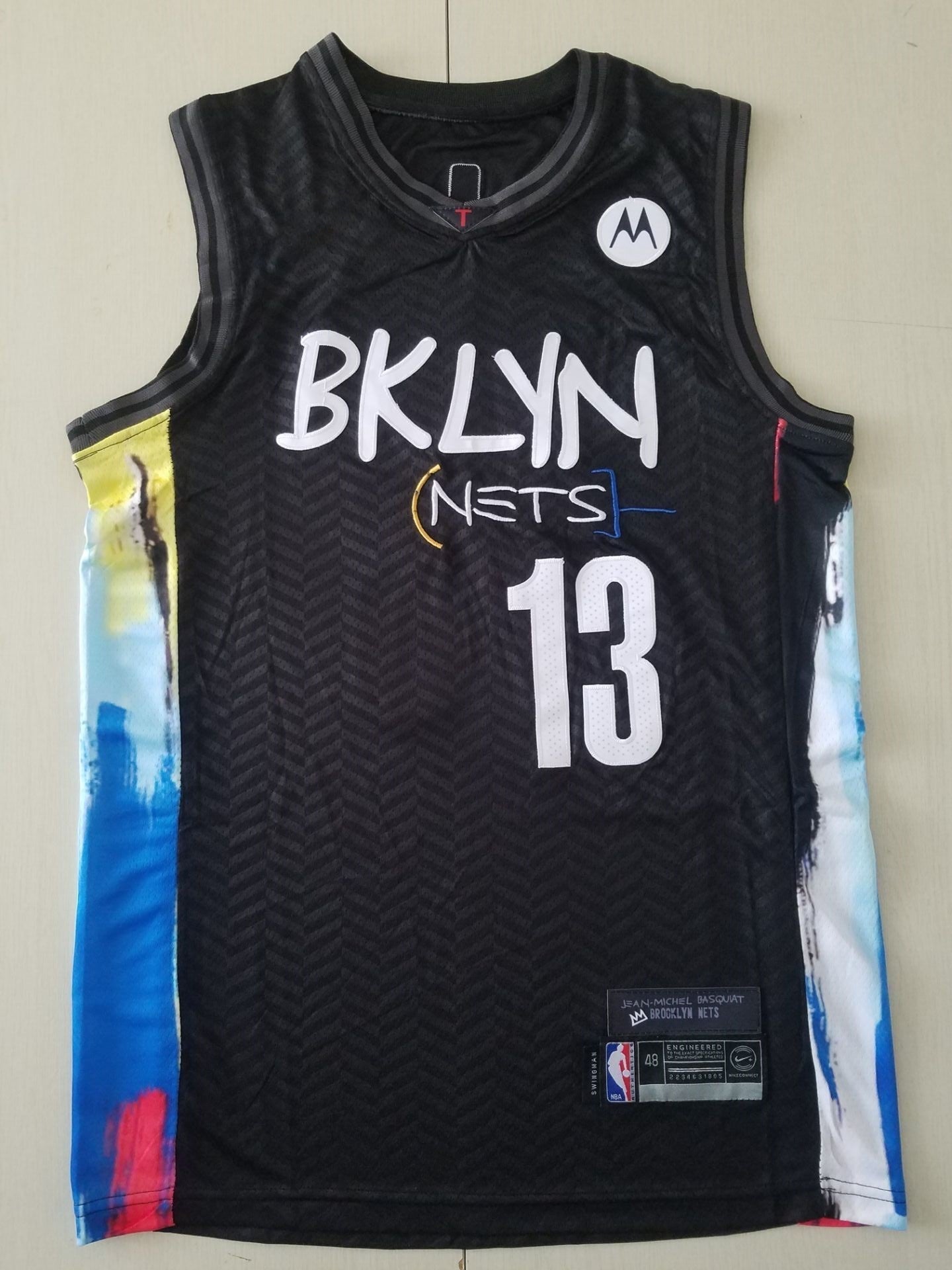 Men's Brooklyn Nets James Harden Black 2020/21 Fashion Jerseys - City Edition