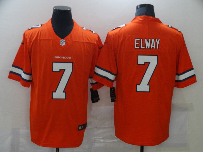 Men's Denver Broncos John Elway #7 Orange Game Player Jerseys