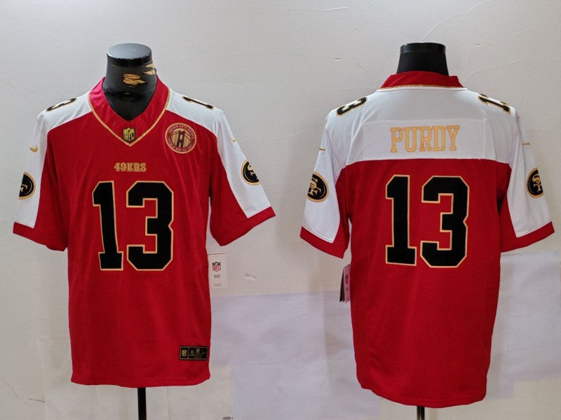Men's San Francisco 49ers Brock Purdy #13 Scarlet Game Player Jerseys