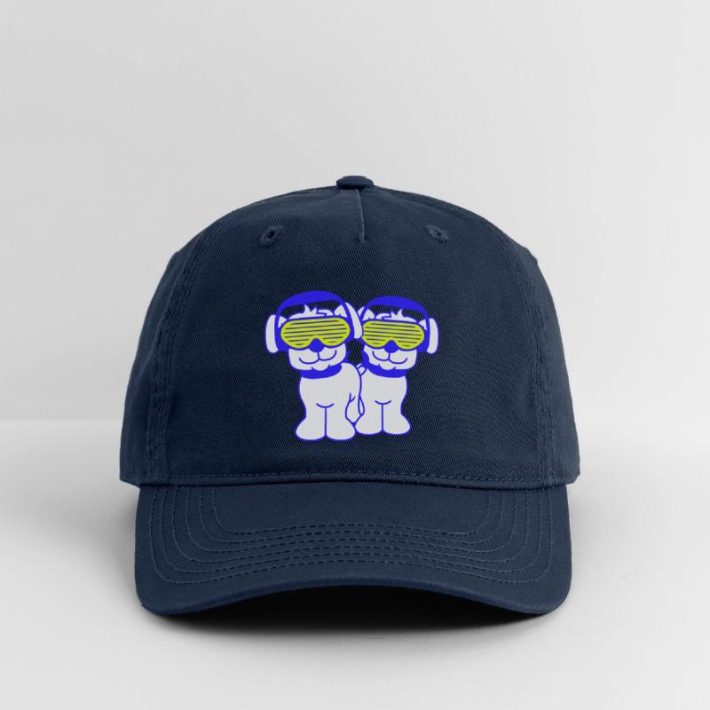 2 DJ Dog Team Pet Sunglasses Headphone Music Party