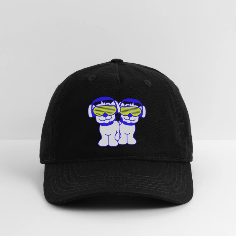 2 DJ Dog Team Pet Sunglasses Headphone Music Party