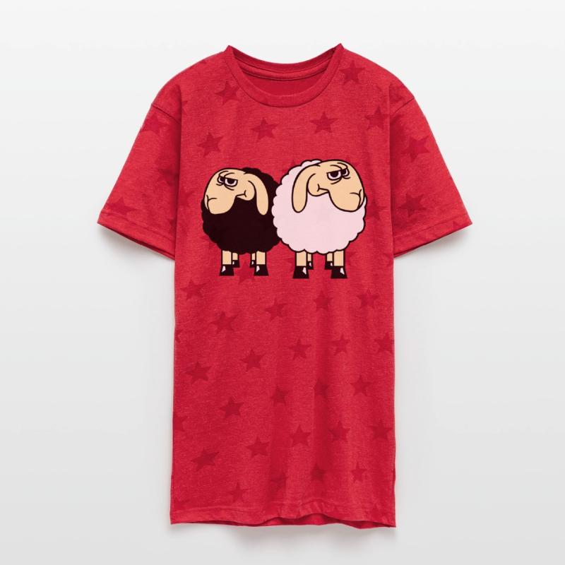 2 Sheep Looking Skeptical Offended Friends Team