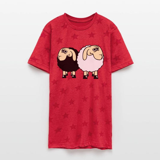 2 Sheep Looking Skeptical Offended Friends Team