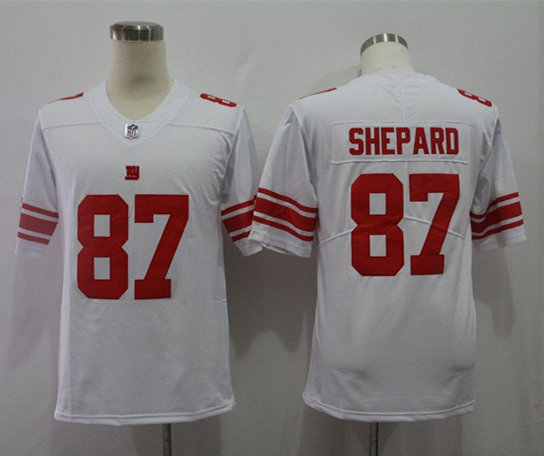 Men's New York Giants Sterling Shepard #87 White Game Player Jerseys