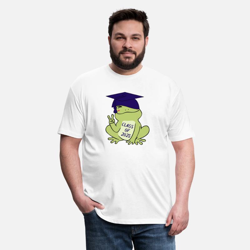 2025 peace sign frog graduation design