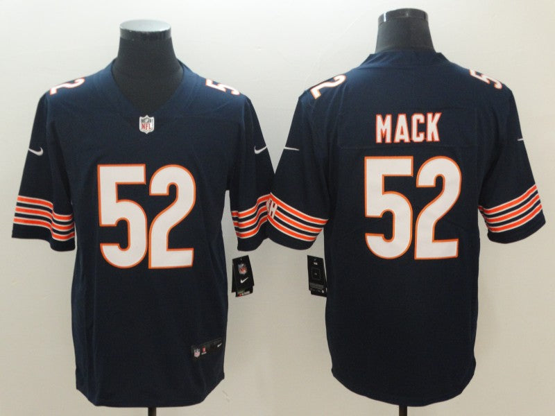 Men's Chicago Bears Khalil Mack #52 Navy Game Jerseys
