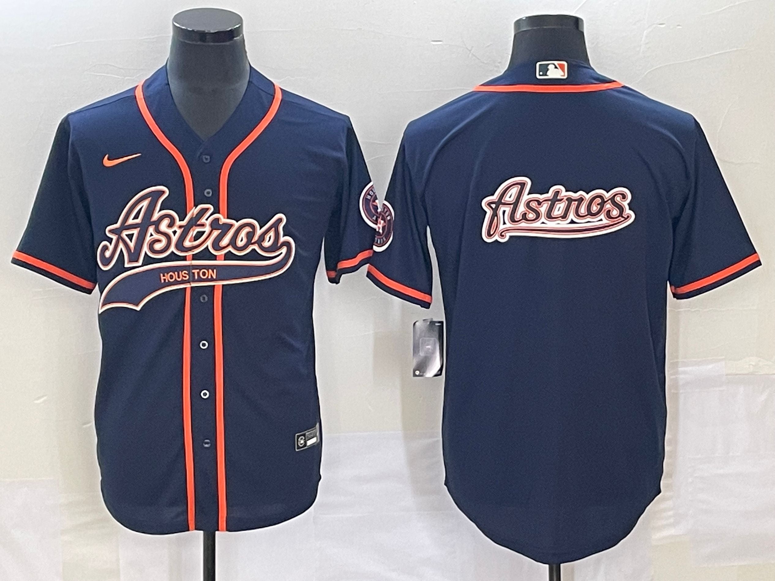 Men's Houston Astros Navy Replica Team Jerseys Joint Edition