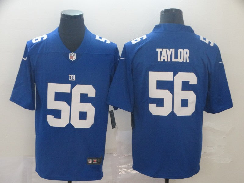 Men's New York Giants Lawrence Taylor #56 Blue Game Jerseys