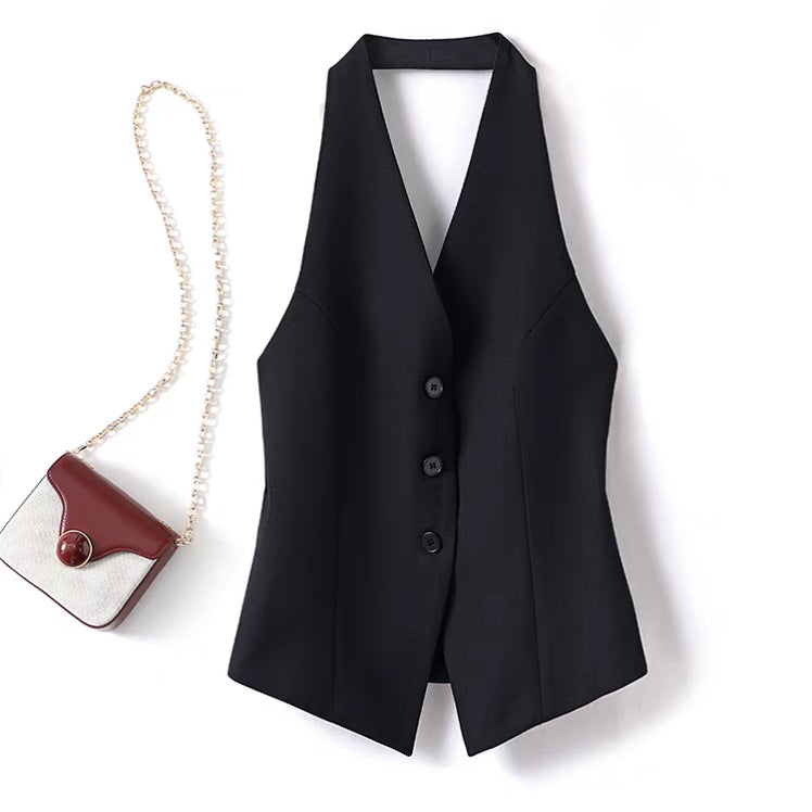 Fashionable Apparel Halter Suit Vest Sleeveless Vest For Wom