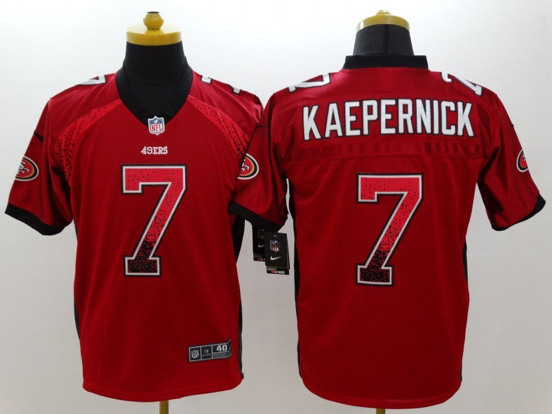 Men's San Francisco 49ers Colin Kaepernick #7 Red Game Jerseys