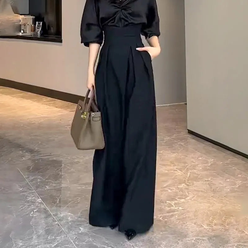 Comfortable Pants Drooping Wide-leg Pants Women