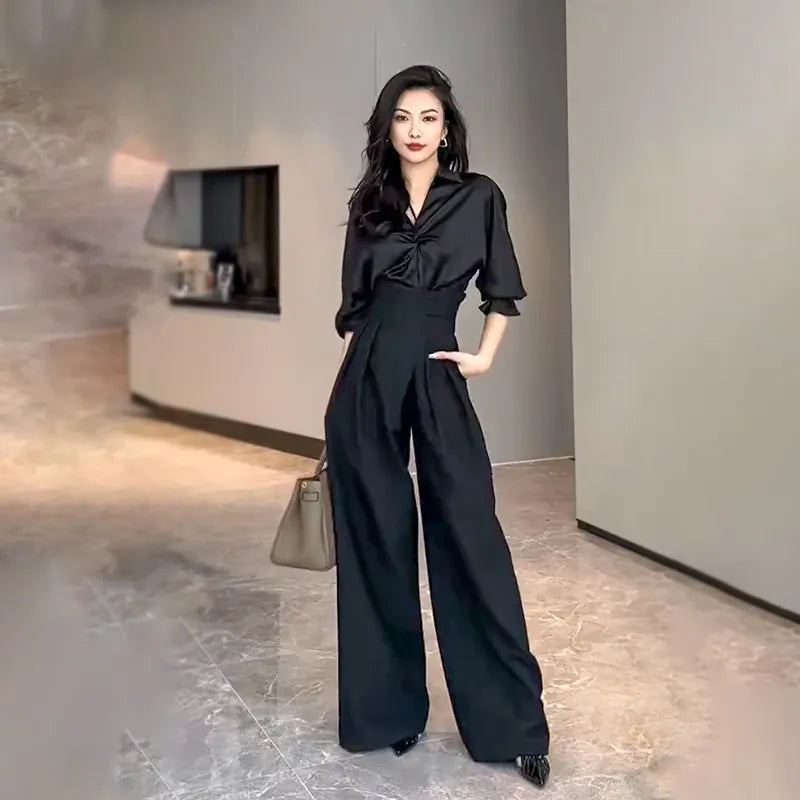 Comfortable Pants Drooping Wide-leg Pants Women