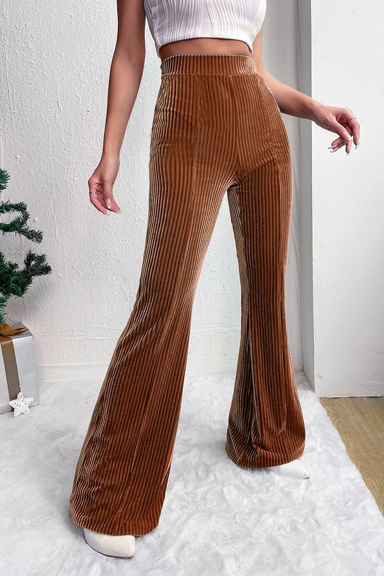 Classic Pants Corduroy Wide-leg Casual Pants Women