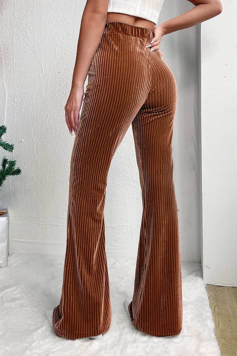 Classic Pants Corduroy Wide-leg Casual Pants Women