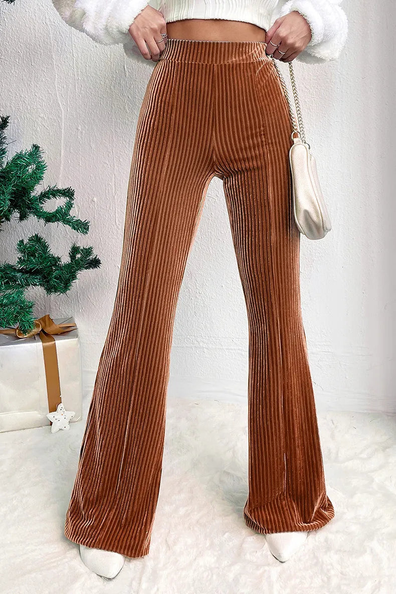 Classic Pants Corduroy Wide-leg Casual Pants Women
