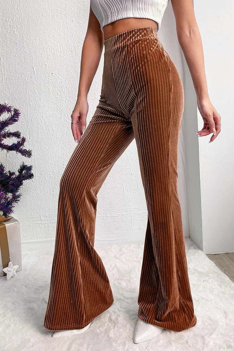 Classic Pants Corduroy Wide-leg Casual Pants Women