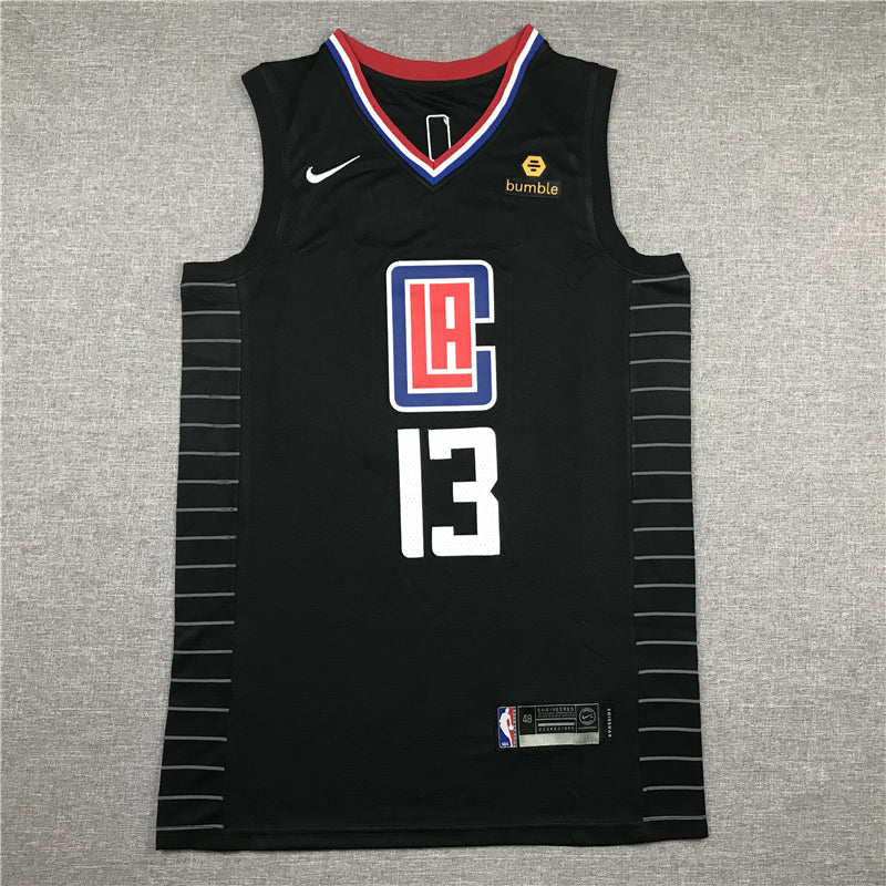 Men's LA Clippers Paul George #13 NBA Black Classics Jerseys