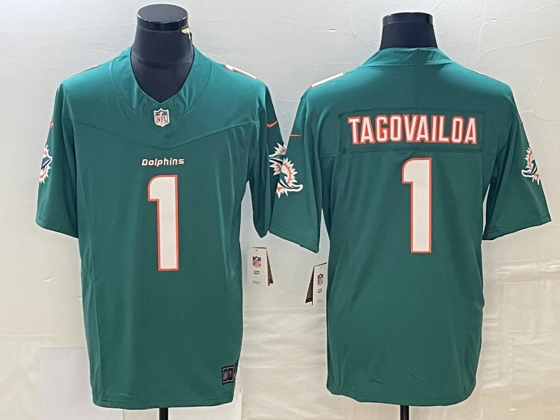 Men's Miami Dolphins Tua Tagovailoa #1 Green Aqua Legend Jerseys