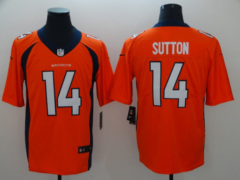 Men's Denver Broncos Courtland Sutton #14 Orange Game Jerseys