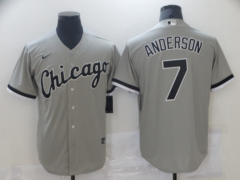 Men's Chicago White Sox Tim Anderson #7 Gray Replica Baseball Jerseys