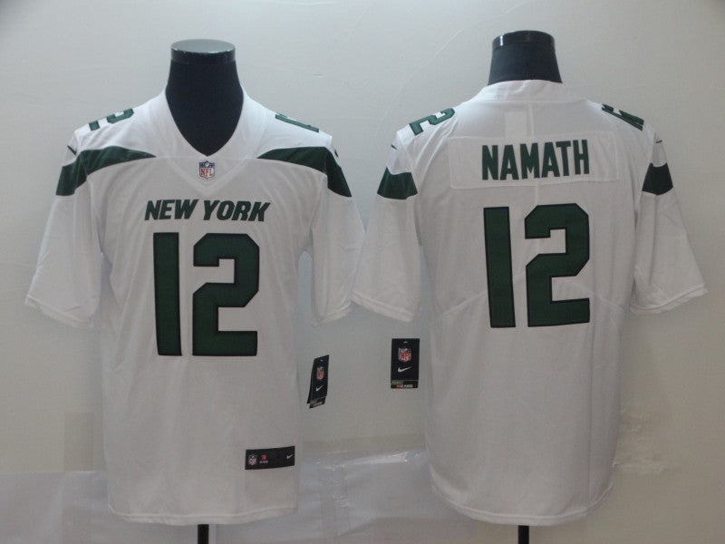 Men's New York Jets Joe Namath White Game Jerseys