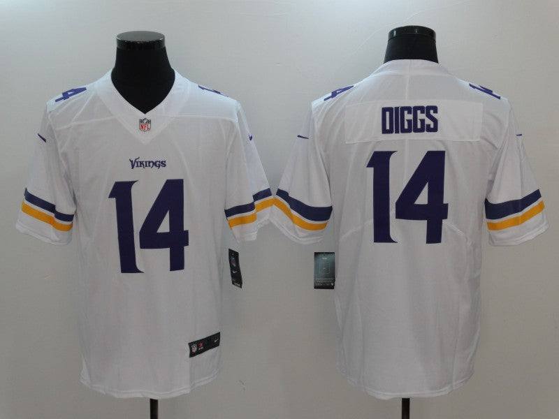 Men's Minnesota Vikings Stefon Diggs #14 White Player Game Jerseys