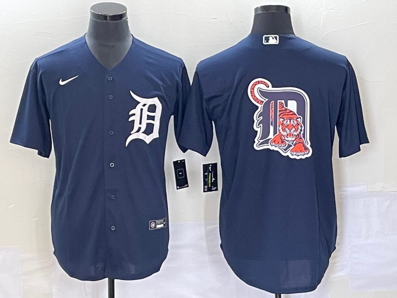 Men's Detroit Tigers Navy Alternate Replica Team Jerseys