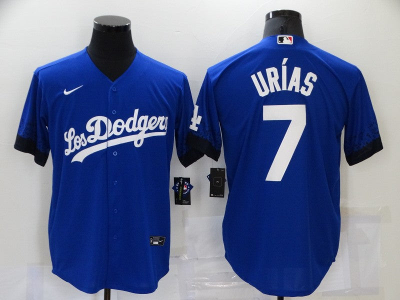 Men's Los Angeles Dodgers Julio Urias #7 Blue Game Player Jerseys