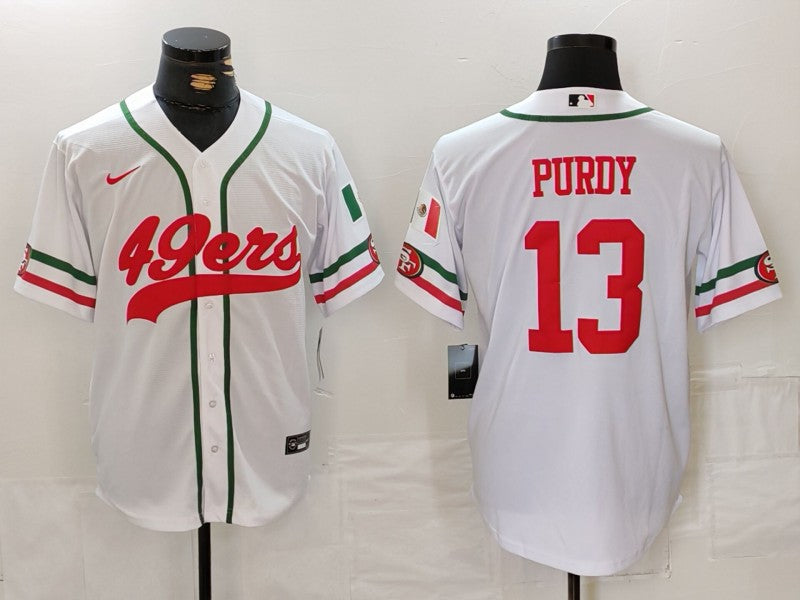 Men's San Francisco 49ers Brock Purdy #13 White Player Jerseys