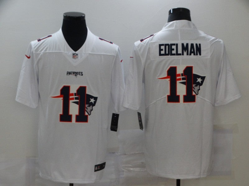 Men's New England Patriots Julian Edelman #11 White Game Jerseys