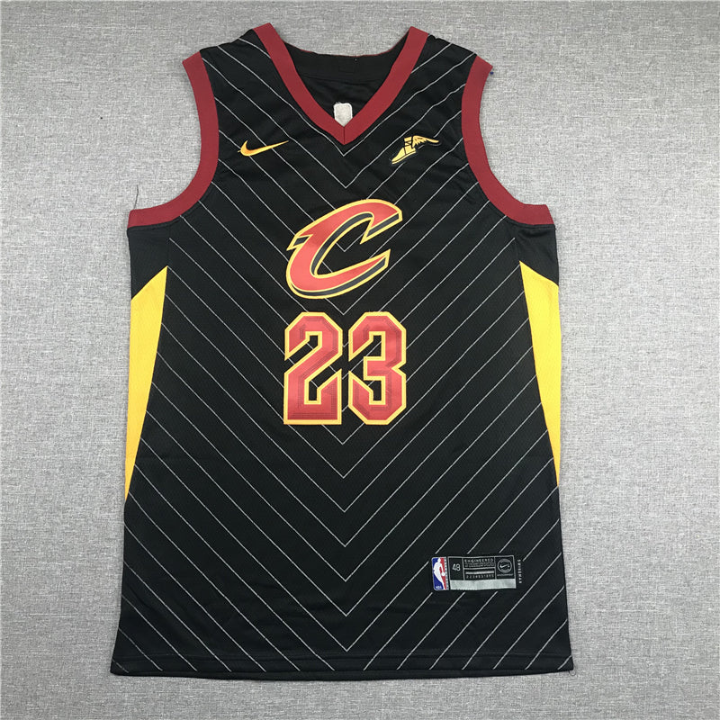 Men's Cleveland Cavaliers LeBron James #23 Black Swingman Player Jerseys