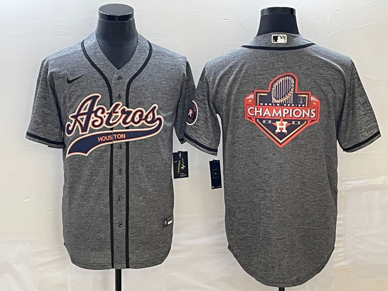 Men's Houston Astros Gray Joint Edition Replica Player Jerseys