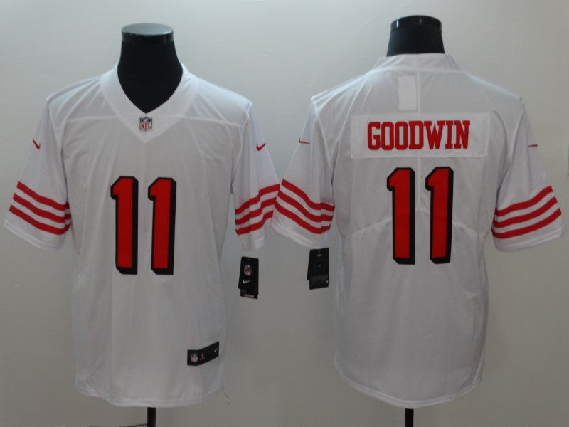 Men's San Francisco 49ers Marquise Goodwin #11 White Game Jerseys