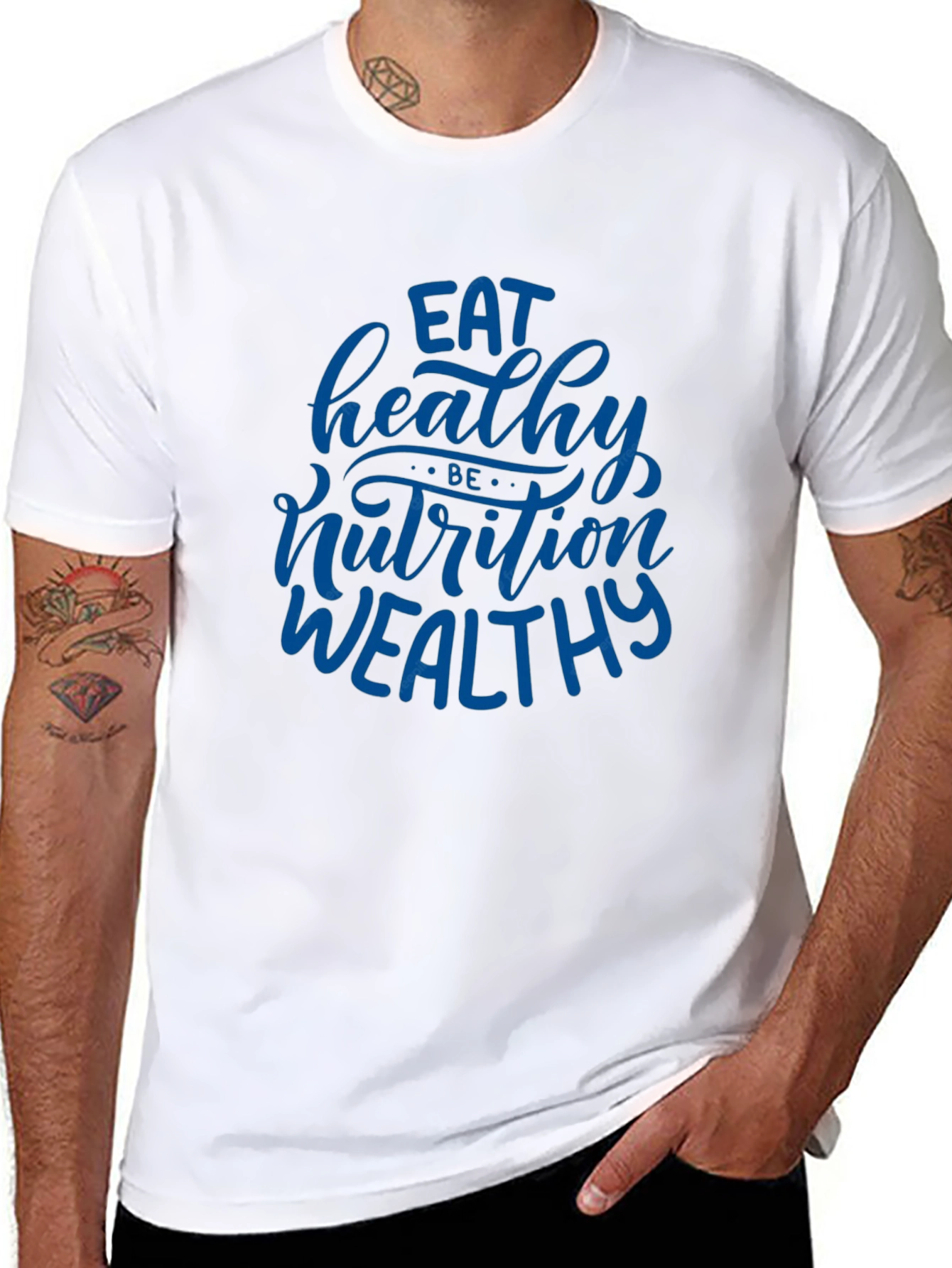 Eat Healthy T-Shirt - Nutrition & Wellness Tee