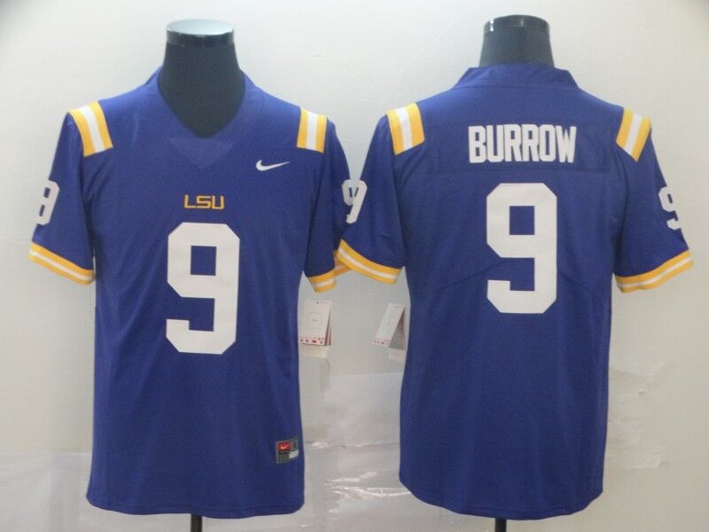 Men's Cincinnati Bengals Joe Burrow #9 Purple Game Jerseys