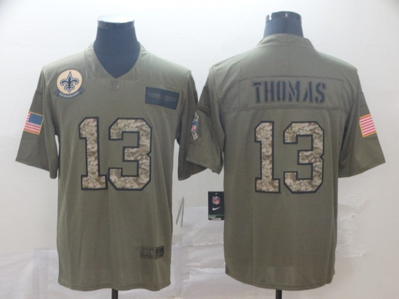 Men's New Orleans Saints Michael Thomas #13 Brown Alternate Game Jerseys