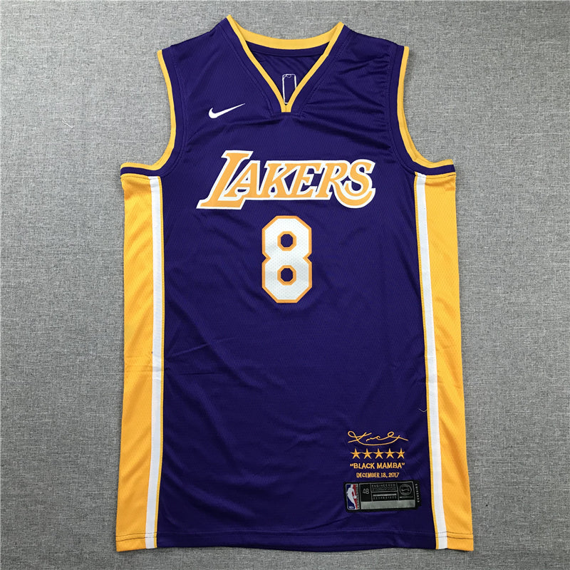 Los Angeles Lakers #8 Kobe Bryant Retired Purple Jersey