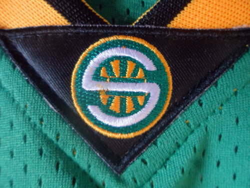 SuperSonics No. 35 Durant Green Retro Fan Edition New Fabric Jersey