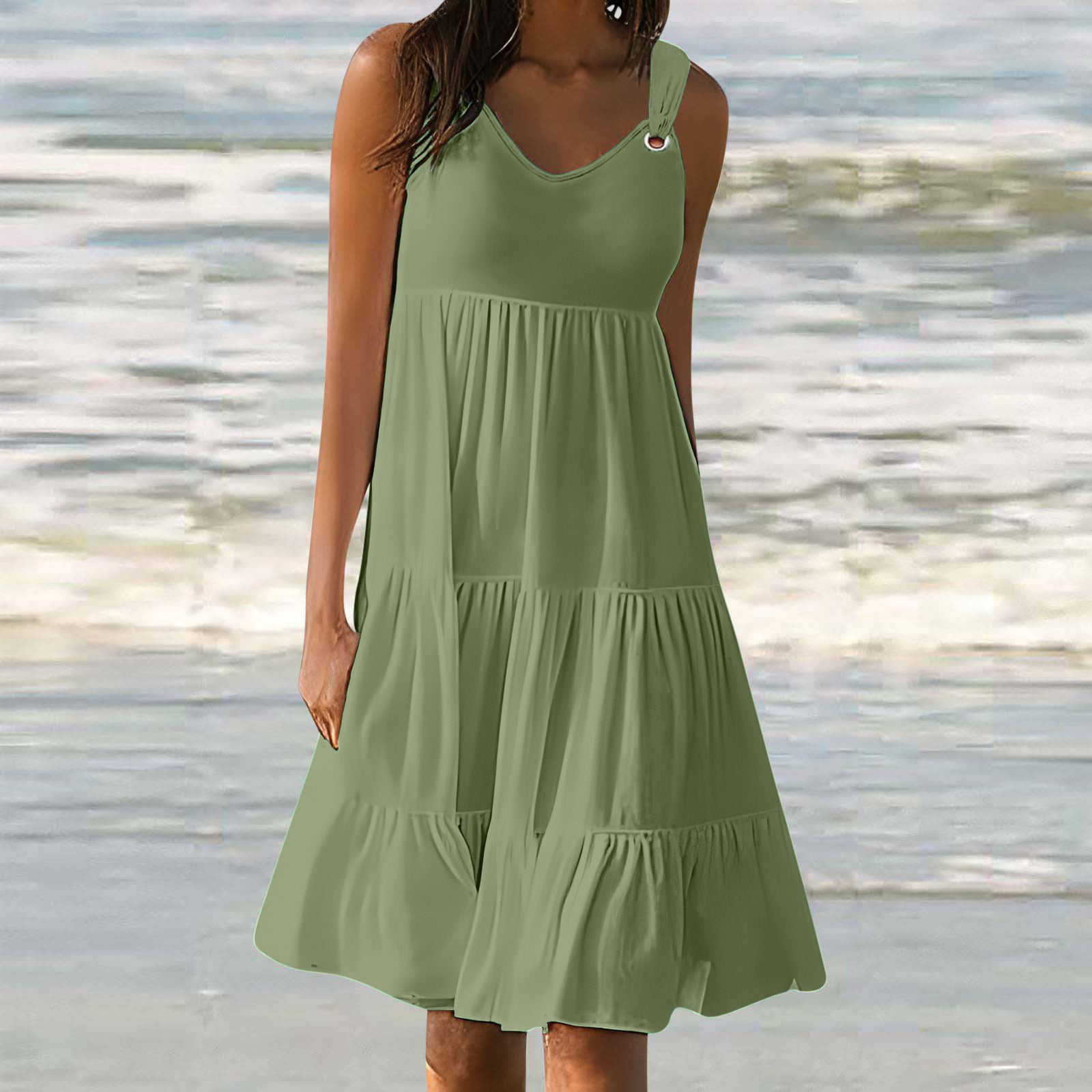 Elegant Dress Casual Elegant Stitching Dress Women