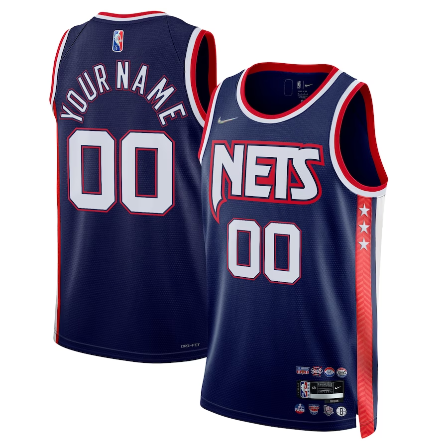 Men's Brooklyn Nets Navy 2021/22 Swingman Custom Jerseys - City Edition