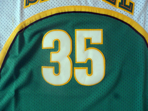 SuperSonics No. 35 Durant Green Retro Fan Edition New Fabric Jersey