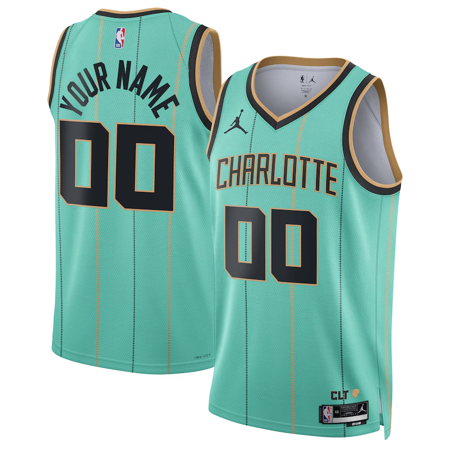 Men's Charlotte Hornets Mint 2024/25 Custom Swingman Jerseys - City Edition