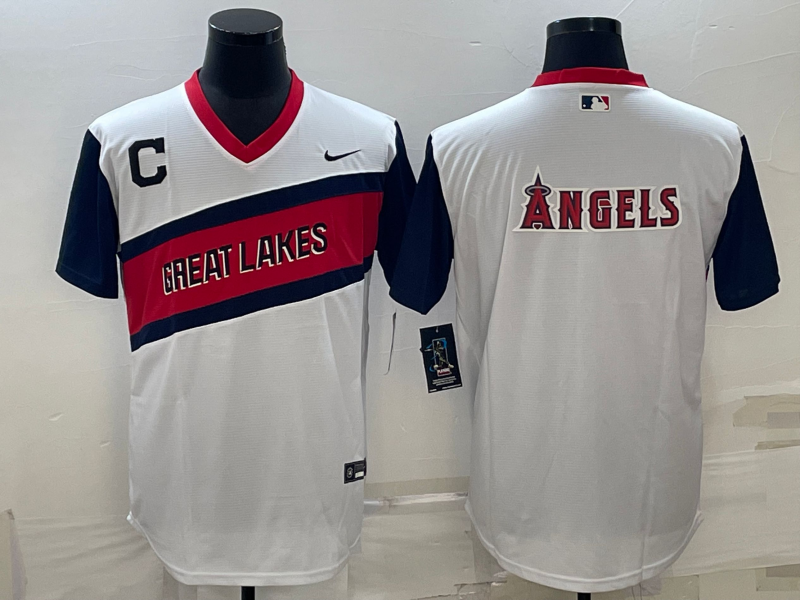 Men's Los Angeles Angels White Replica Baseball Jerseys