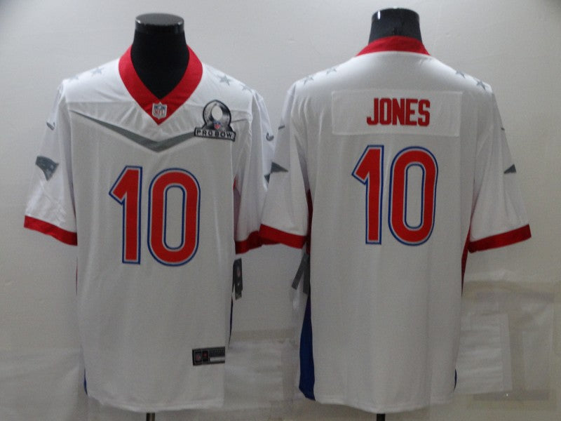 Men's New England Patriots Mac Jones #10 White ALL STAR Game Jerseys
