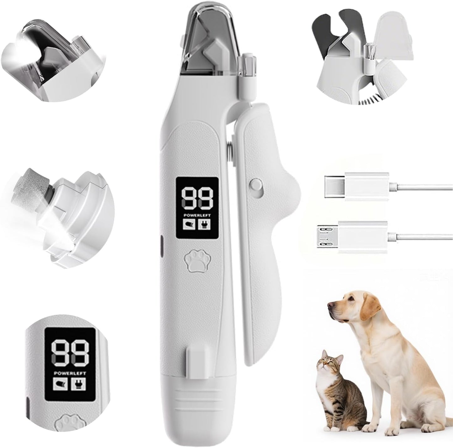 Led Light Cat Anti-blood Nail Grinder Dog Pet – Your Daily Essential