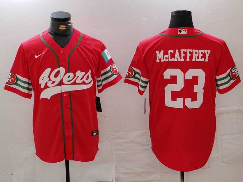 Men's San Francisco 49ers Christian McCaffrey #23 Scarlet Player Game Jerseys