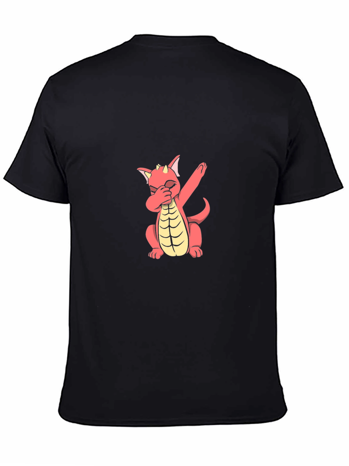 Dabbing Dragon Graphic Tee - Stylish Black T-Shirt